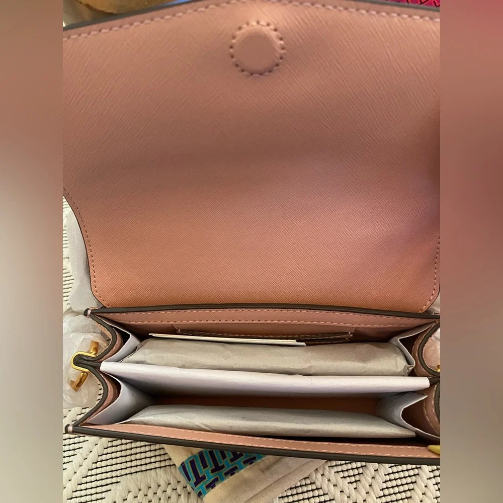 Tory Burch Robinson Croc-Embossed Mini Shoulder Bag